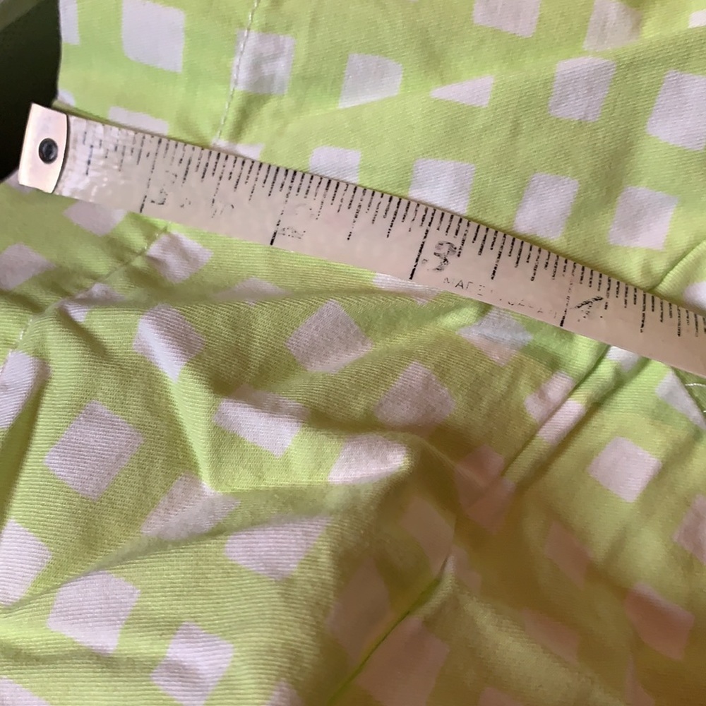 Yellow plaid checked shorts, tall - Picture 4 of 4
